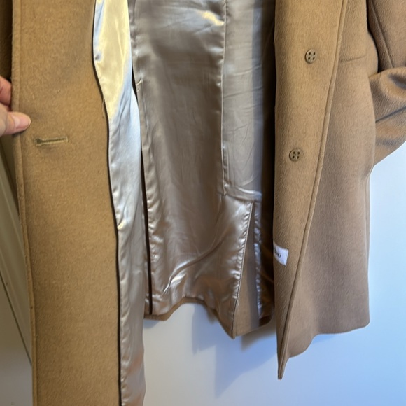 Calvin Klein wool cashmere single breasted coat - Picture 12 of 16